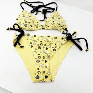 MARYSIA Honolulu Triangle Bikini Set in Banana Bandana medium